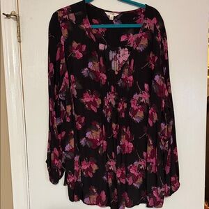 3X 24/26 Terra & Sky tunic blouse